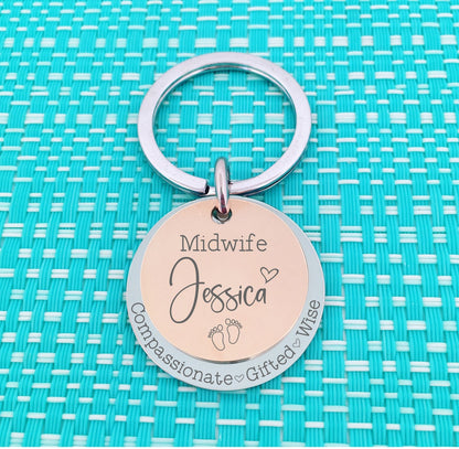 Personalised Midwife Mug, Compassionate Gifted Wise, Mug, Gift for Midwife, Custom Gift for Midwife, Personalised Midwife Gift, Rainbow Midwife Mug, Number One Baby Catcher, Midwife Gift, Student Midwife Gift, Midwife Coffee Mug, Midwife Thank You Gift, Amazing Midwife at your Cervix, Midwife Thank You Gifts, Adelaide, Personalised Gifts, Engraved Keyring, Handmade Midwife Gift 
