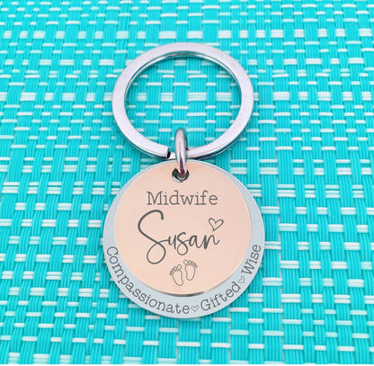 Personalised Midwife Mug, Compassionate Gifted Wise, Mug, Gift for Midwife, Custom Gift for Midwife, Personalised Midwife Gift, Rainbow Midwife Mug, Number One Baby Catcher, Midwife Gift, Student Midwife Gift, Midwife Coffee Mug, Midwife Thank You Gift, Amazing Midwife at your Cervix, Midwife Thank You Gifts, Adelaide, Personalised Gifts, Engraved Keyring, Handmade Midwife Gift 