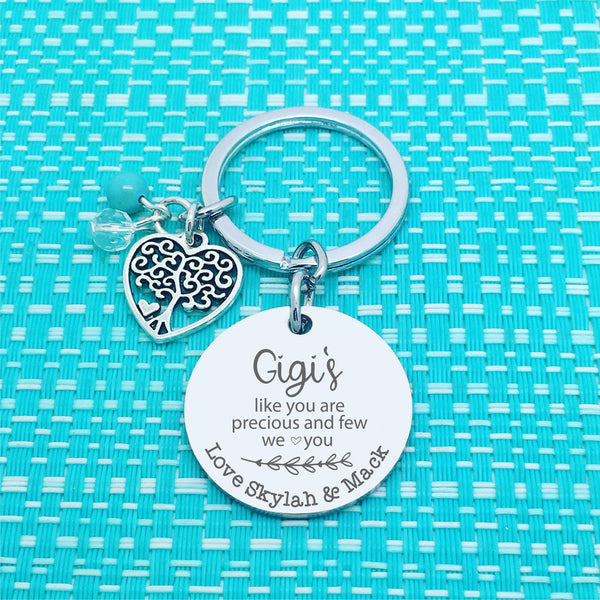 Nannas Like You Are Precious And Few Personalised Keyring (Change Grandma to another name of your choosing)