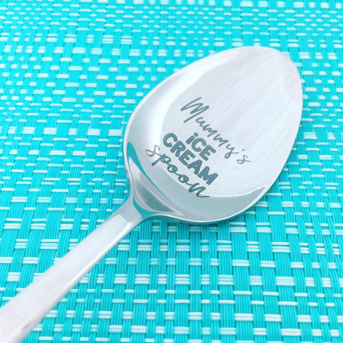Mummy's Ice Cream Spoon (Personalise It With Any Name)