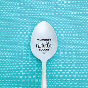 Mumma's Nutella Spoon (Personalise It With Any Name - Personalised Nutella Spoon)