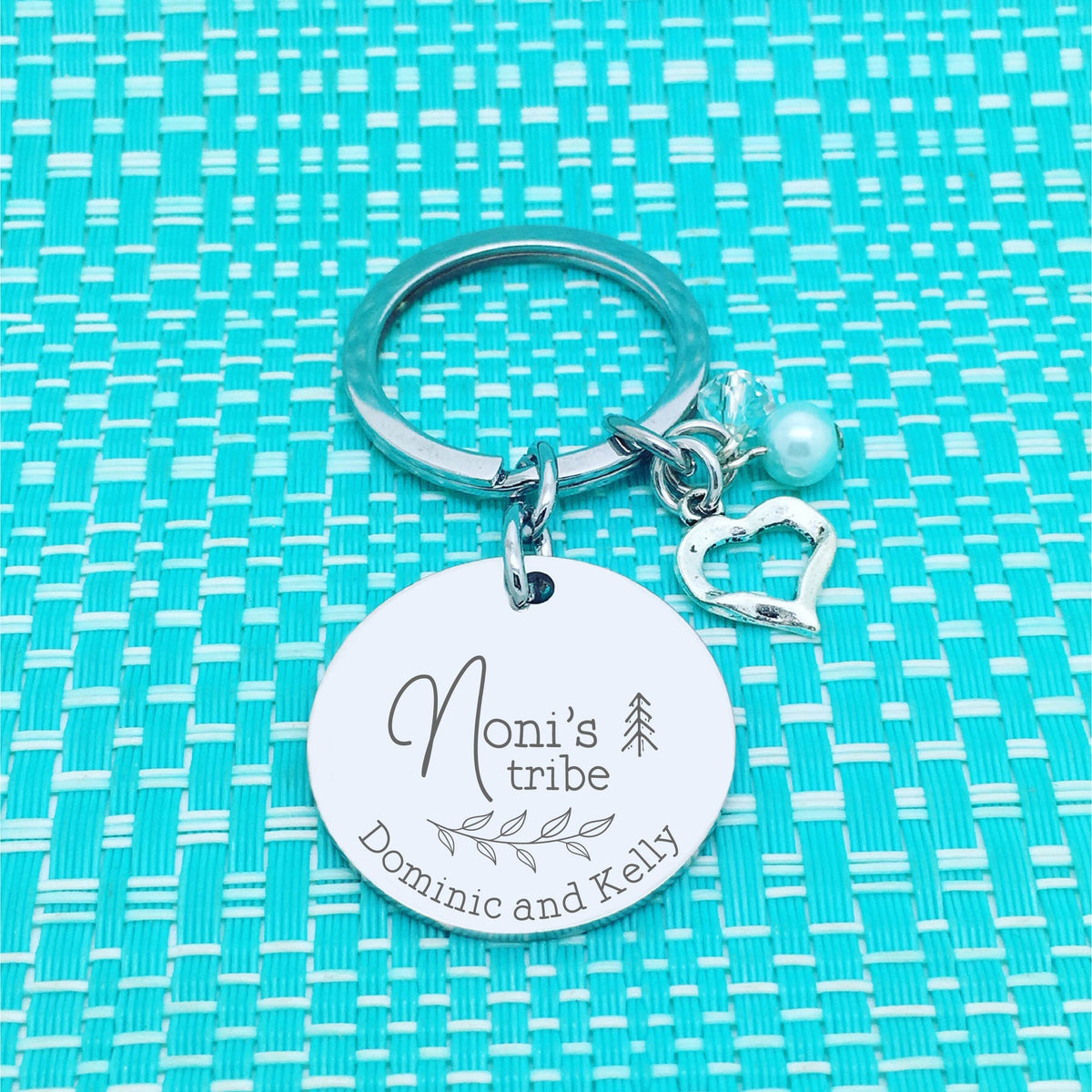 Nana's Tribe Personalised Keyring (Change Nana to another name of your choosing)