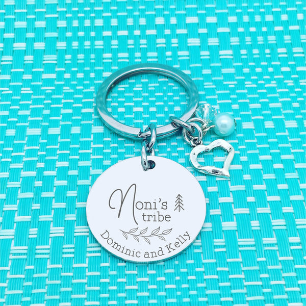 Nana's Tribe Personalised Keyring (Change Nana to another name of your choosing)