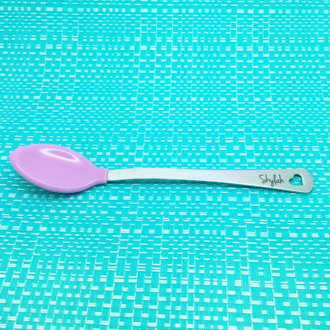Engraved Personalised Baby Spoon (Personalised Newborn Gift, Personalised Baby Spoon, New Baby Gift)