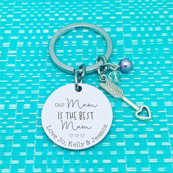 Our Nanny is the best Nanny Personalised Keyring (Change Nanny to another name of your choosing)