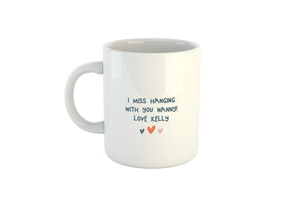 Cute Rainbow And Sloth Personalised Mug, Add Your Name To The Front & Message To The Back