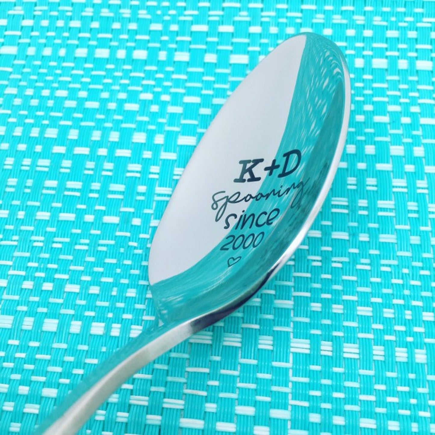 Spooning Since Personalised Engraved Spoon (Unique Anniversary Gift, Personalised Valentines Day Gift)