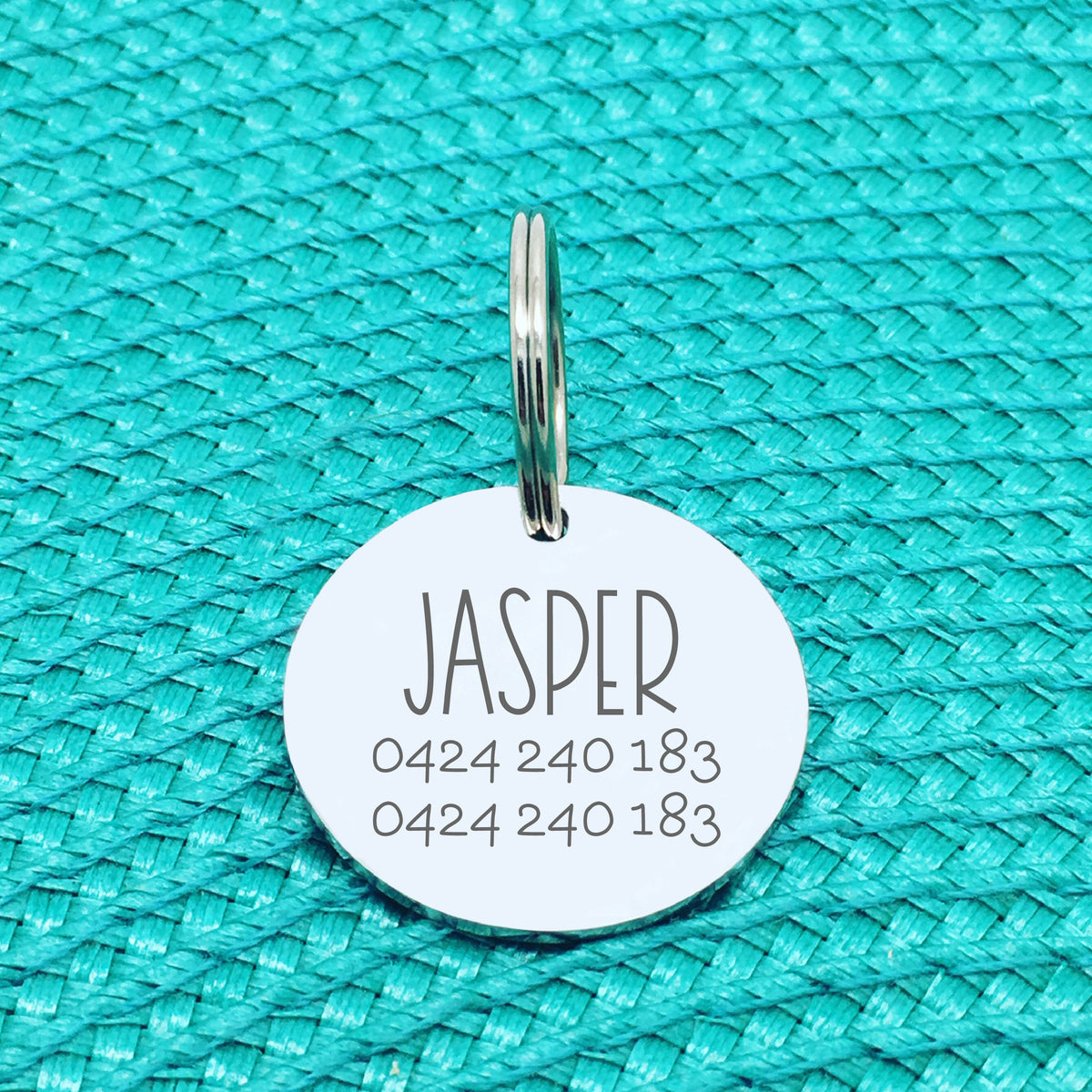 Personalised Pet Tag - Please Call My Mum Before She Loses Her Shit Design (Change Mum to Another Name)