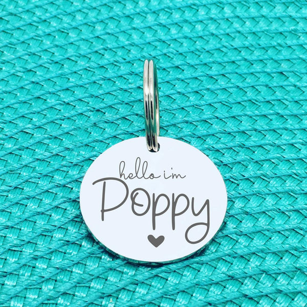 Personalised Pet Tag - Yes I'm Cute, No You Can't Keep Me, Double Sided 'Gerdie' Design (Personalised Dog Tag)