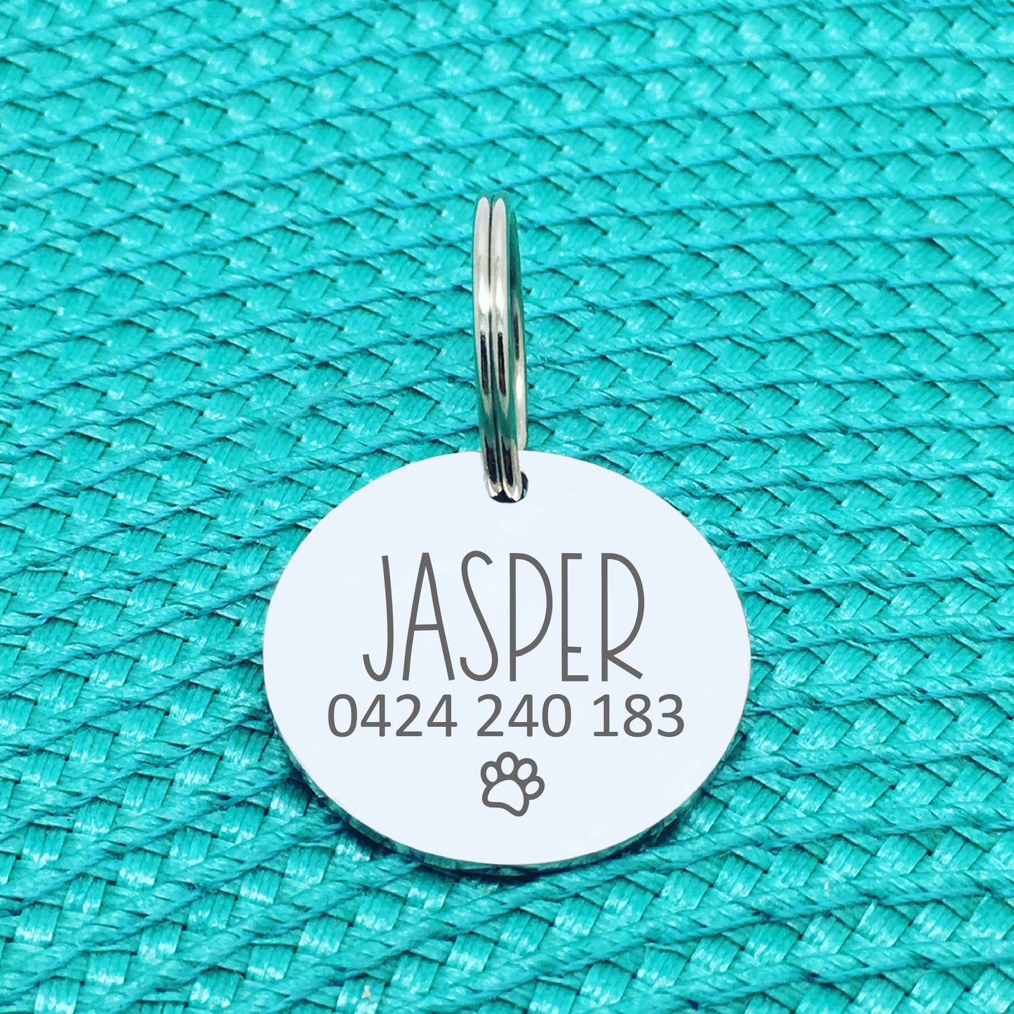Personalised Pet Tag - Oh Shit I'm Lost, Have Your People Call My People Double Sided Dog Tag (Personalised Dog Tag)