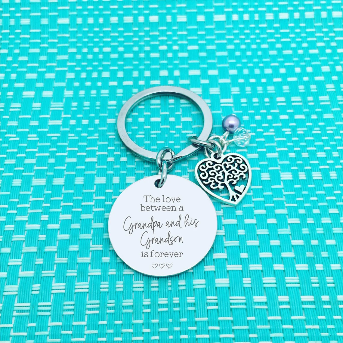 The Love Between Personalised Photograph Keychain (Edit who this is for & from), Mothers Day Gift Idea