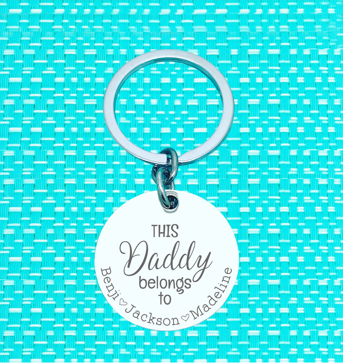 Personalised Keyring - This Daddy Belongs To