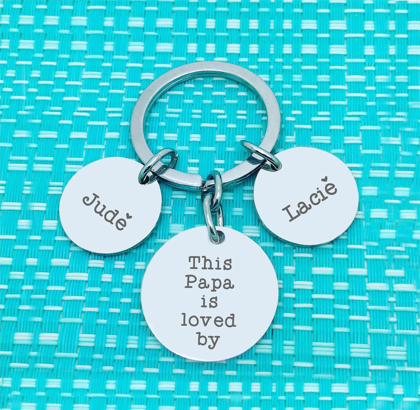 Personalised Keyring - This Daddy Is Loved By