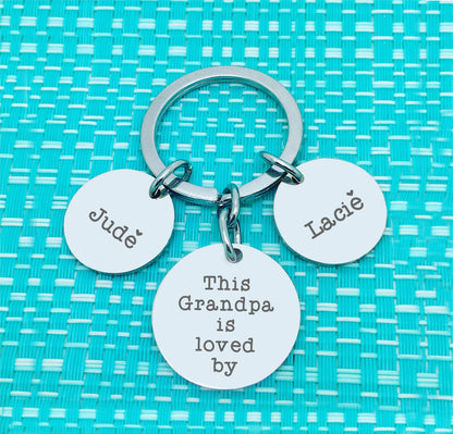 Personalised Keyring - This Daddy Is Loved By