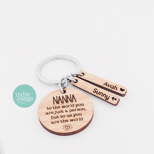To the world you are just a person but to us you are the world, Mothers Day, Mothers Day Present, Mothers Day Presents, Mothers Day Gifts, Mothers Day Gift Idea, Mum Gift, Grandma Gift, Personalised Keyring, Personalised Gift for Mum, Personalised Gift for Grandma, Nanna Gift Idea, Grandma Gift Idea, Nana Gift Idea, Gifts for Grandparents, Personalised Grandma Gift, Custom Gifts, Engraved Gifts, Personalised Gift Australia, Personalised Gift Adelaide