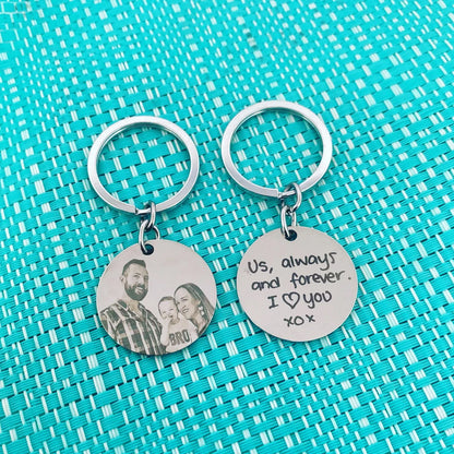 Engraved Photograph Keyring, Engraved Handwriting Keyring, Handwriting Necklace, Handwriting Jewellery, Photograph Necklace, Photograph Jewellery, Grandma Photo, Personalised Grandma Gift, Grandma Present, Mothers Day Present for Grandma, Mothers Day Gift, Mothers Day Gifts, Mothers Day Presents, Love you Mum, Love you Nanna, Gift from Grandchildren, Gift for Wife