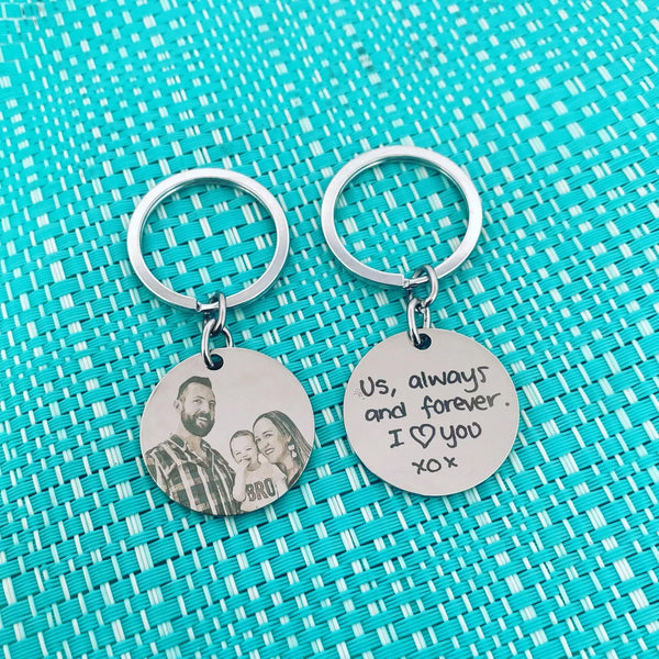 Engraved Photograph Keyring, Engraved Handwriting Keyring, Handwriting Necklace, Handwriting Jewellery, Photograph Necklace, Photograph Jewellery, Grandma Photo, Personalised Grandma Gift, Grandma Present, Mothers Day Present for Grandma, Mothers Day Gift, Mothers Day Gifts, Mothers Day Presents, Love you Mum, Love you Nanna, Gift from Grandchildren, Gift for Wife