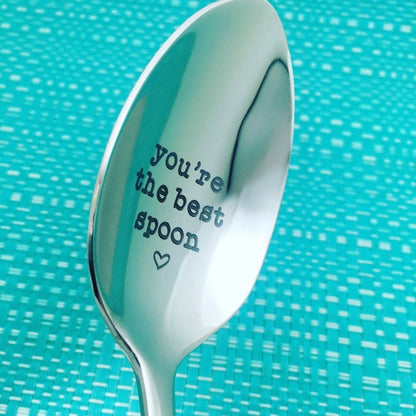 You're The Best Spoon, Cute Engraved Spoon (Unique Anniversary Gift, Valentines Day Gifts for Him)