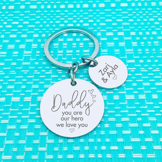 Personalised Keyring - You Are Our Hero