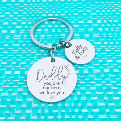 Personalised Keyring - You Are Our Hero