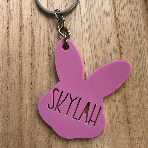Personalised Easter bunny gift tag / keyring
