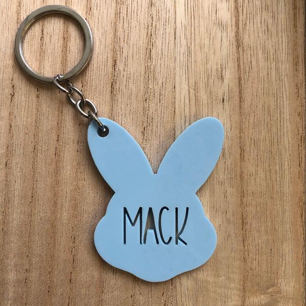 Personalised Easter bunny gift tag / keyring