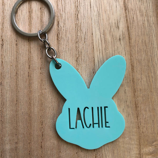 Personalised Easter bunny gift tag / keyring