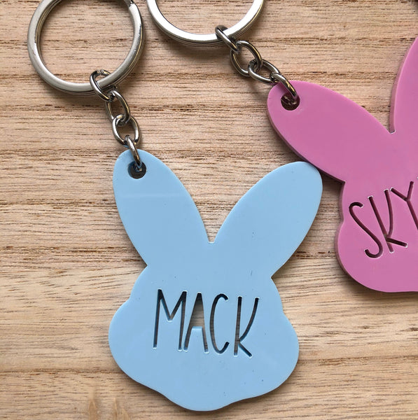 Personalised Easter bunny gift tag / keyring