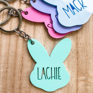 Personalised Easter bunny gift tag / keyring