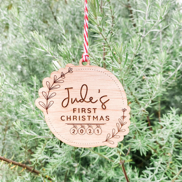 First Christmas Decoration, Personalized Christmas Decoration 2021, First Christmas Gifts, Personalised Christmas Gift Tag, Custom Christmas