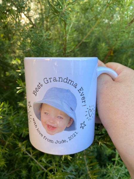 Personalised Photo Mug, Baby Face Mug, Baby Face Gift, Personalised Gifts for Daddy