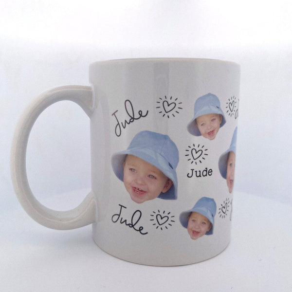 Custom Photo Mug, Personalized Baby Face Mug, Custom Baby Face Mug,  Mug With Photo, Dad Gift Idea, Grandma Gift, Gifts for Nana, Custom Face