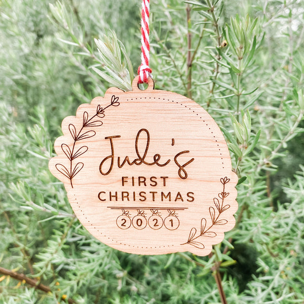 First Christmas Decoration, Personalized Christmas Decoration 2021, First Christmas Gifts, Personalised Christmas Gift Tag, Custom Christmas