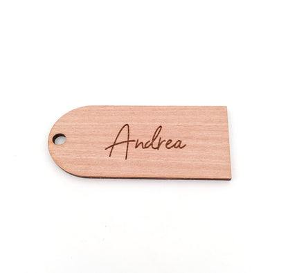 Personsalised Engraved Arch Shaped Wooden Name Place Settings for Wedding or Event