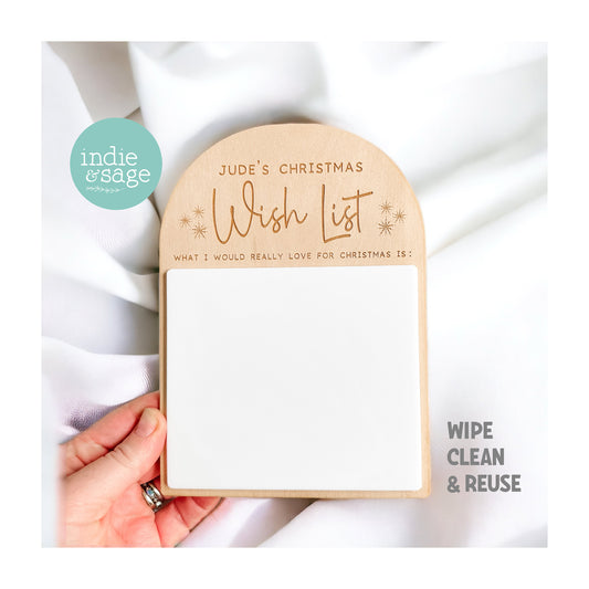 Christmas Decor - Personalised Christmas Wish List
