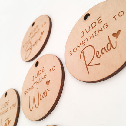 Christmas Gift Tags (Reusable Something To Themed) - Wooden Gift Tags