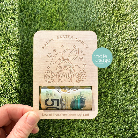Personalised Easter Money Holder, Non Chocolate Easter Gift Idea