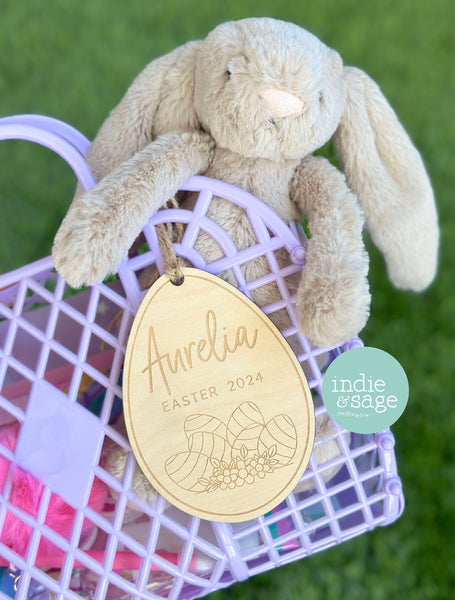 Cute Personalised Easter Gift Tag (Easter Basket Tag), First Easter Basket Tag