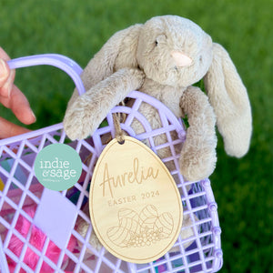 Cute Personalised Easter Gift Tag (Easter Basket Tag), First Easter Basket Tag