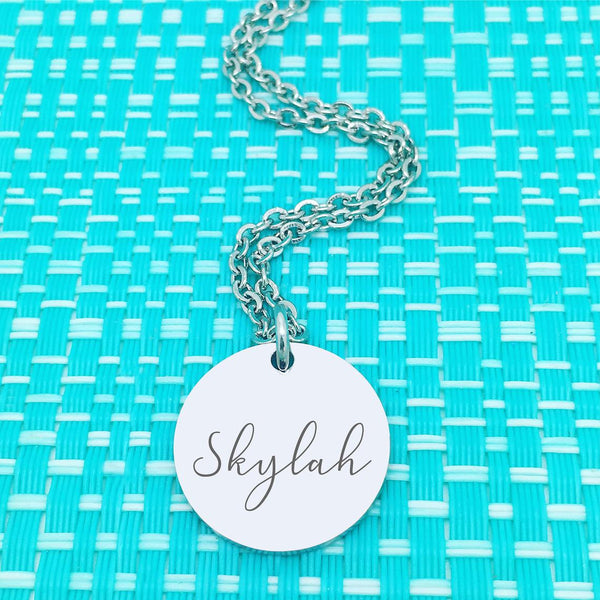 Beautiful Dainty Personalised Name Necklace (Personalised With Your Childrens Names)